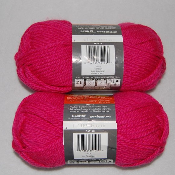 Bernat Office Lot Of 2 7 Oz 26 Y Bernat Softee Chunky Yarn 6 Super